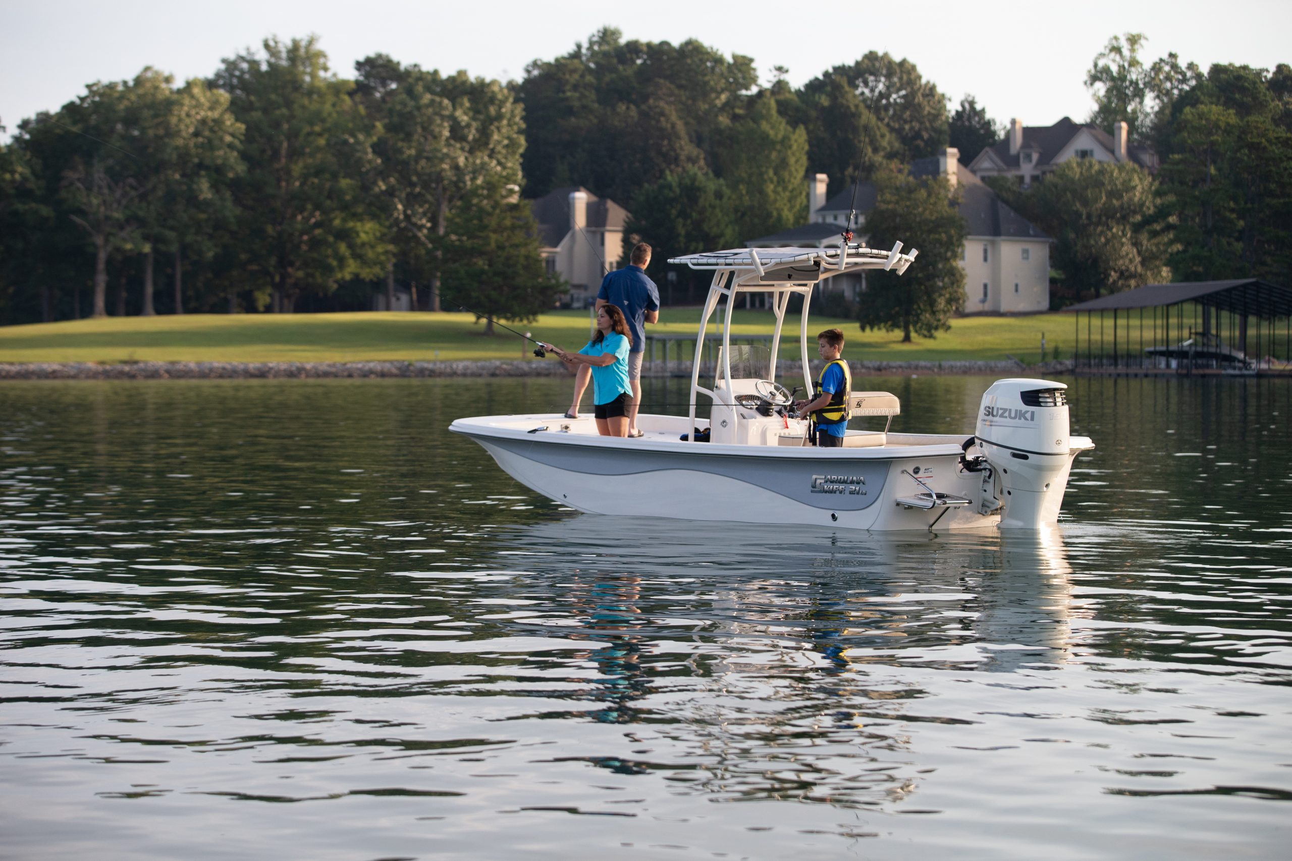 BOAT CUSHIONS CAROLINA SKIFF CONSOLE CUSHIONS SET W/SS HARDWARE